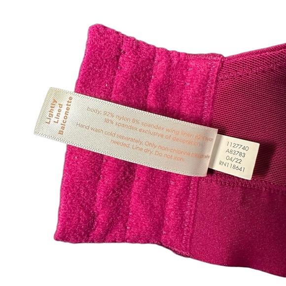 Cacique Bra 44DD Fuschia Comfort Bliss Lightly Lined Wire Medium Coverage - Picture 8 of 8